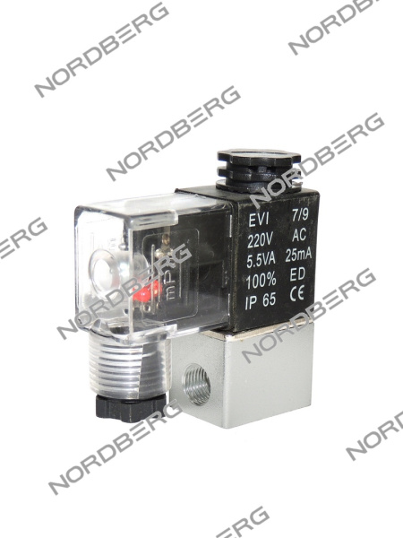 NORDBERG ЗАПЧАСТЬ КЛАПАН соленоидный 220V для NCEO50/210 и NCEO100/400