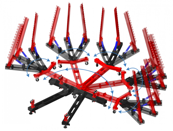 Стапель для кузовного ремонта подкатной AS-7 (А-4)